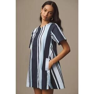 Anthropologie Maeve Emmy Short-Sleeve Swing Mini Dress Size XSP